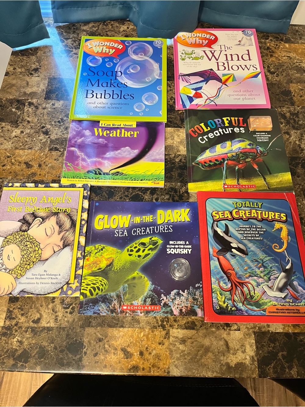 Scholastic Glow-in-the-Dark Sea Creatures Book - Blue, Green, Yellow